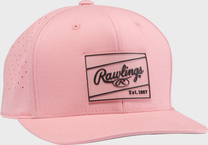 Rawlings White Performance Curved Bill Snapback Hat