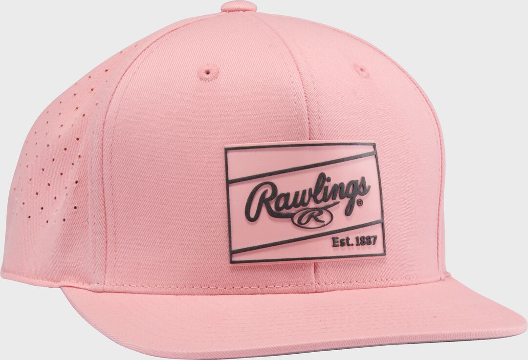 Rawlings White Performance Flat Bill Snapback Hat