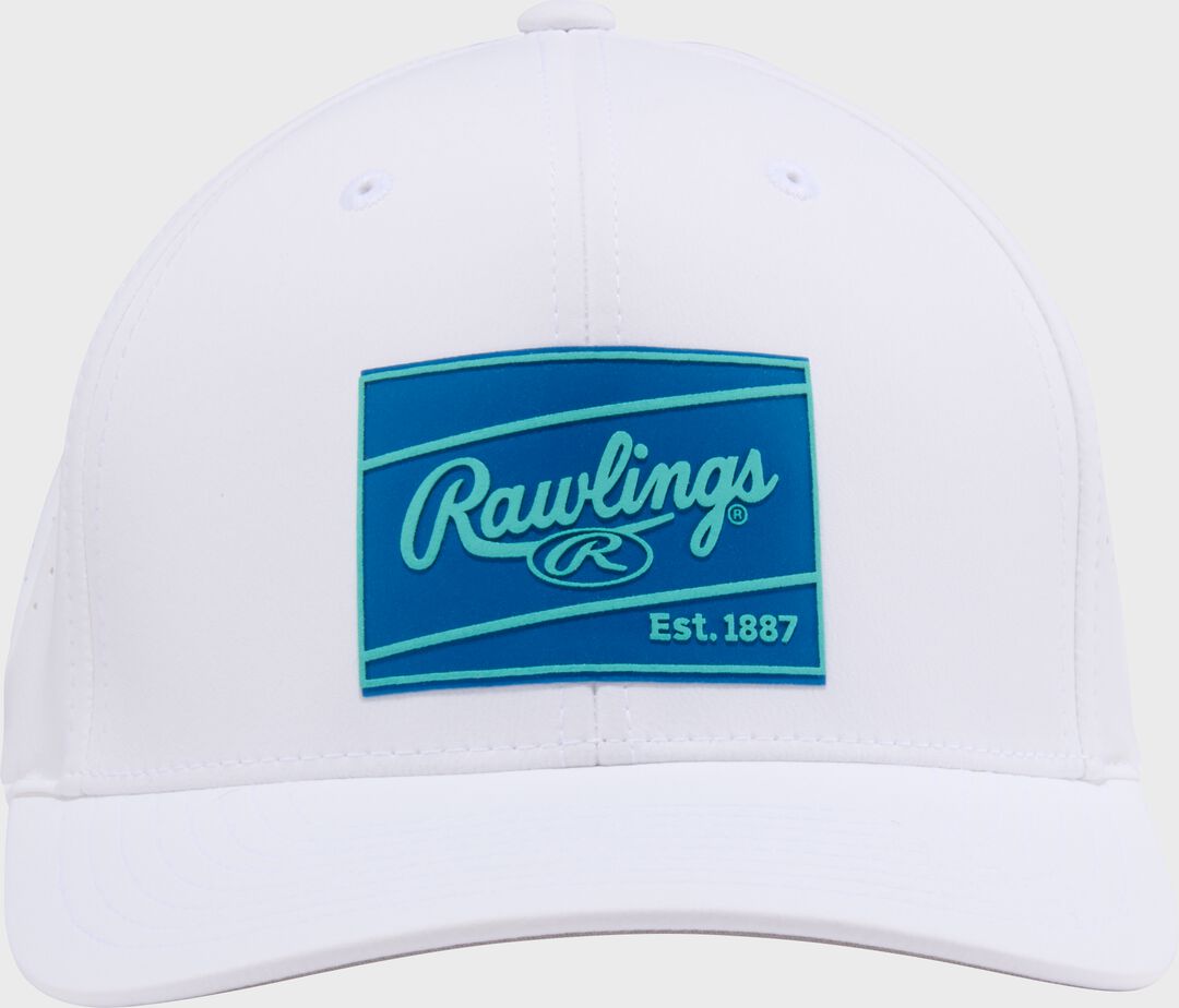 Rawlings White Performance Curved Bill Snapback Hat
