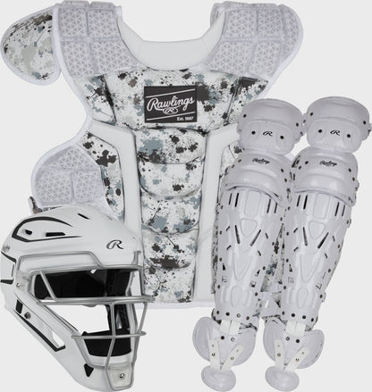 Limited Edition Mach Black Spatter Catcher's Gear Set, Adult, Intermediate, Youth