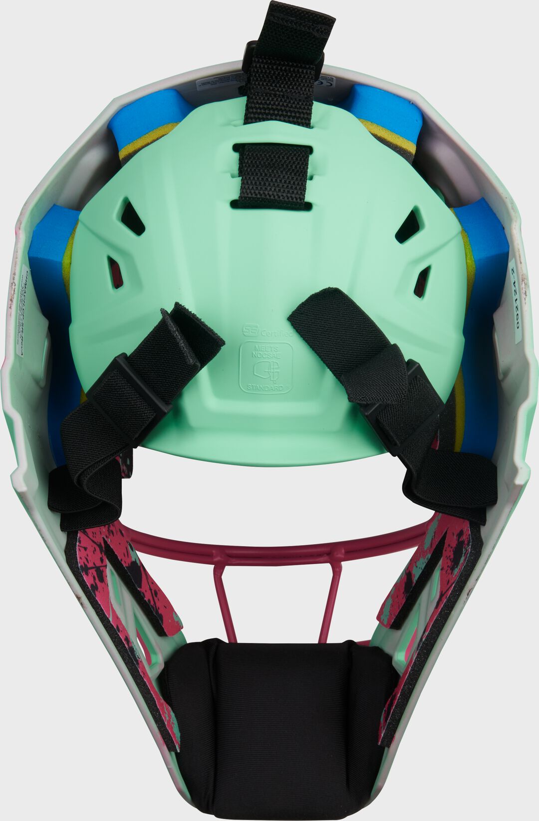 Limited Edition Mach Mint/Pink Spatter Catcher's Gear Set, Adult, Intermediate, Youth
