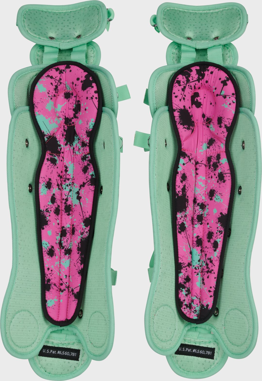 Limited Edition Mach Mint/Pink Spatter Catcher's Gear Set, Adult, Intermediate, Youth