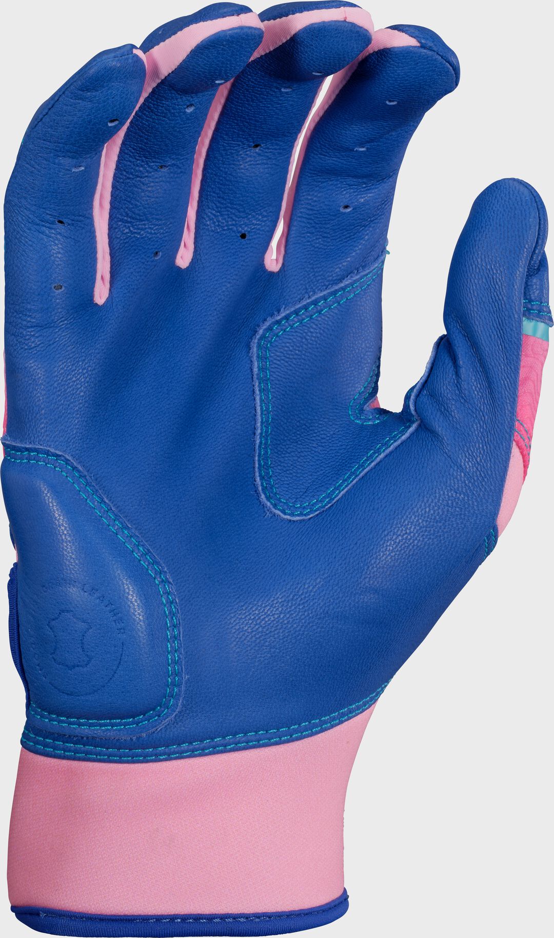 Rawlings Workhorse Royal/Pink Youth Fun Burst Batting Gloves
