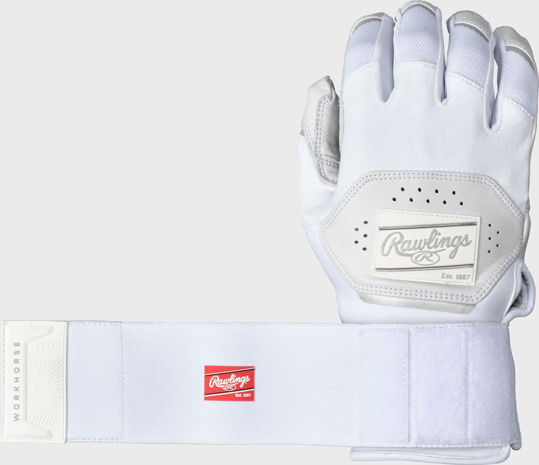 Rawlings Workhorse Compression Strap Batting Gloves, Adult & Youth Sizes