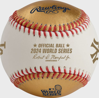 MLB 2024 Gold World Series Dueling Baseball